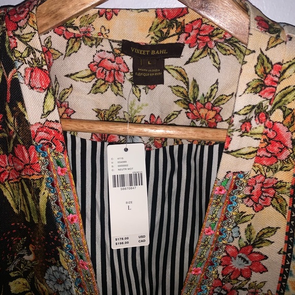NWT vineet bahl embroidered blazer - Picture 4 of 8